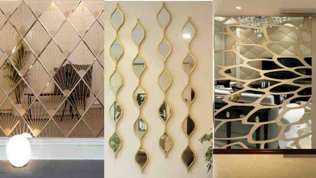 آینه دکوراتیو چند ضلعی برای تزئین سالن و پذیرایی